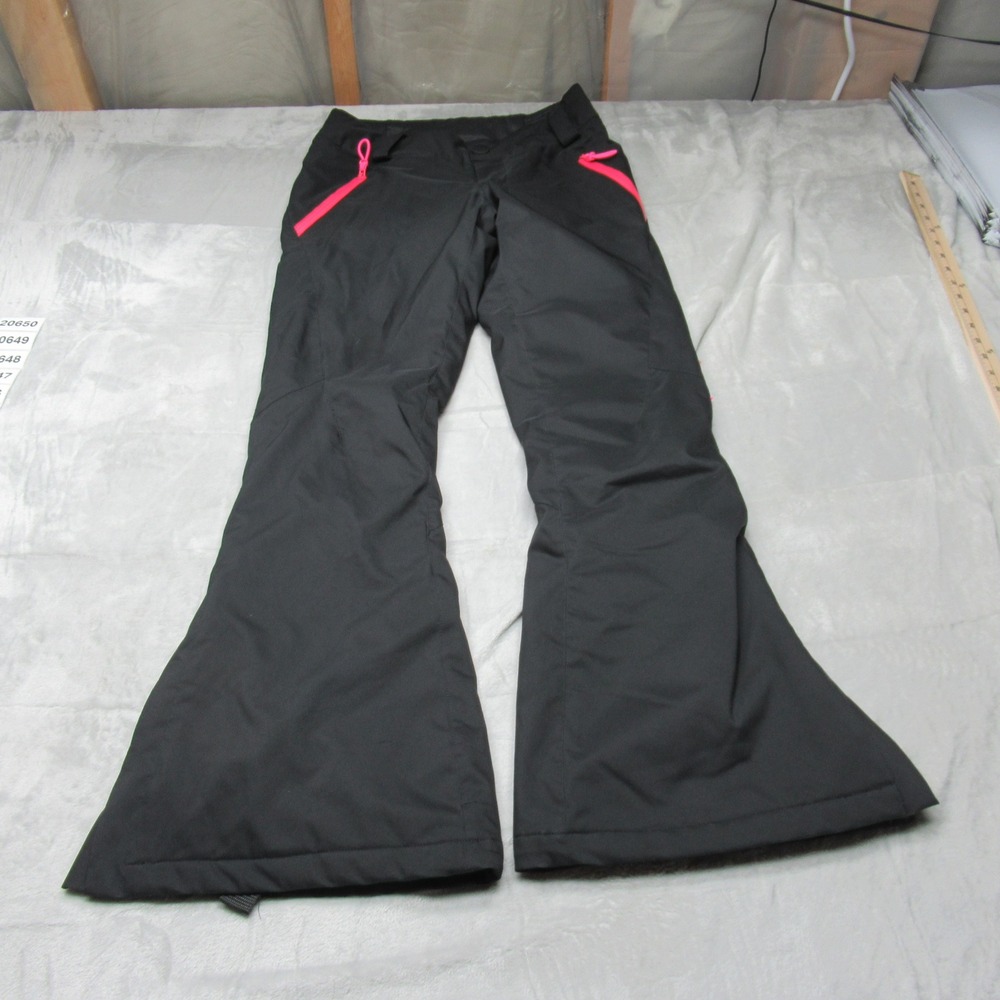 Spyder Snow Pants Womens Small Black Waterproof Insulated Snowboard Flared 30x32